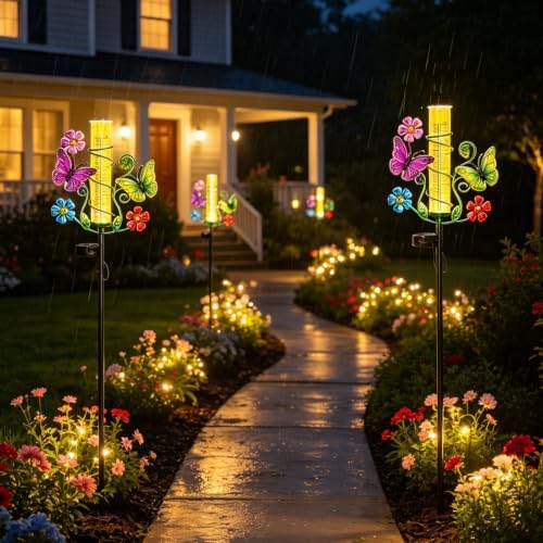 Butterfly Rain Gauge with 6 Inch Plastic Tube