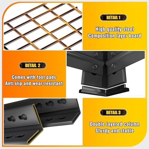 2Pack 72" H X 48" W X 24" D Heavy Duty Garage Shelving Unit