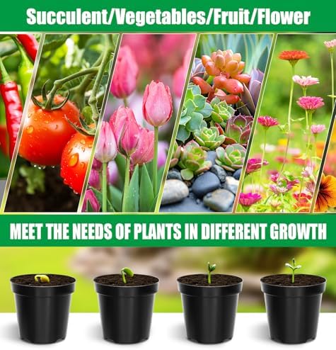 RooTrimmer 40 Pack 4 Inch Plant Nursery Pots with Mesh Pad, Sturdy Plastic Flower Planter Pots with Drainage Holes, Seed Starter Pots for Planting Seedings Cuttings Succulents Indoor Ourdoor, Black