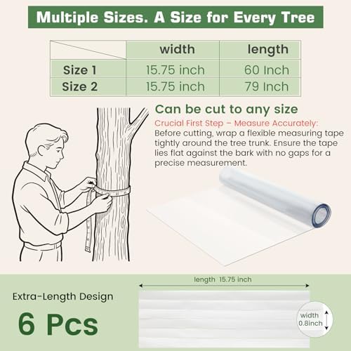Iguana Tree Wrap for Damaged Bark, Tree Trunk Protector Guard(60×15.75in)