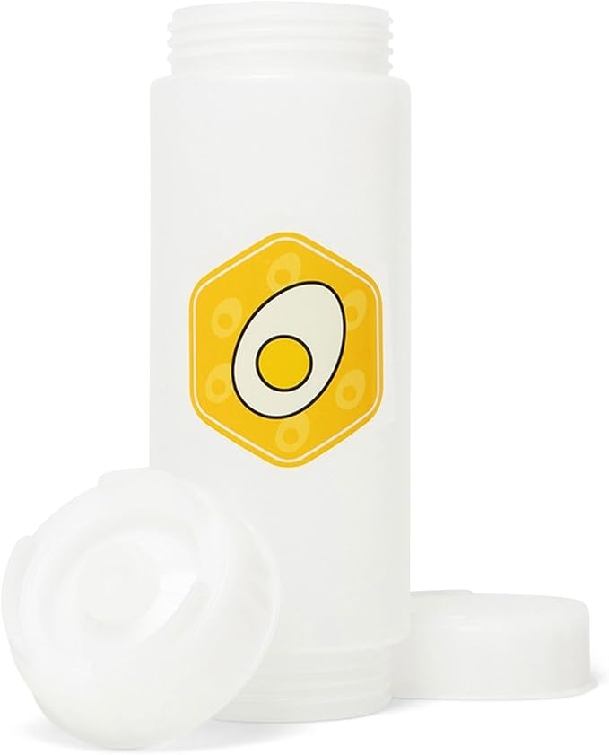 No‑Drip FIFO Mayo Squeeze Bottle – 18oz BPA-Free Refillable Dispenser with White Twist Cap for Mess-Free Squeezing – Ideal for Mayonnaise, Aioli, Ranch, Creamy Dressings & Prep Use