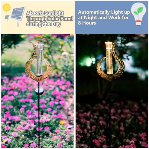 39'' Tall Rain Gauge Outdoor - Solar Flame Design