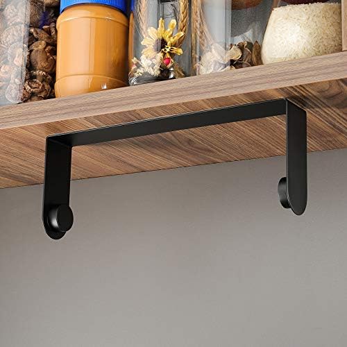 ZUNTO Black Paper Towel Holder, Self Adhesive, for Wall or Under Cabinet
