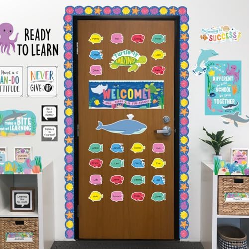 CTP Sea Friends Under the Sea Bulletin Board Set - Classroom, Homeschool (#10991 Creative Teaching Press)