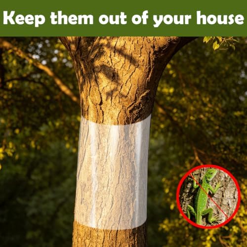 Squirrel Tree Guard Trunk Protector, Reusable Tree-Safe Guard with Nano Adhesive, Iguana Tree Wrap for Iguana Prevention, Iguana Tree Trunk Wrap for Squirrel Climbing Prevention (16x80 in)