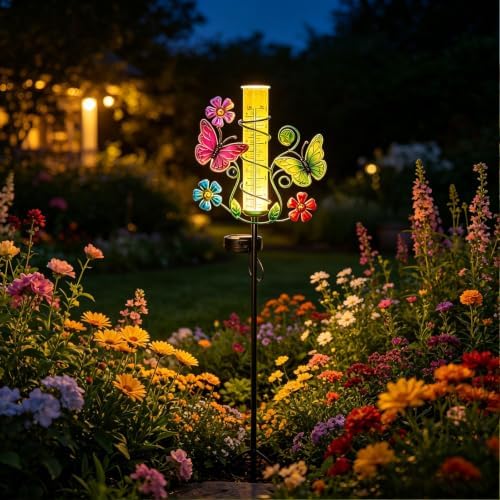 Butterfly Rain Gauge with 6 Inch Plastic Tube