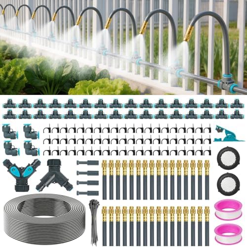 360°Adjustable Drip Irrigation System,200FT Irrigation System for Garden