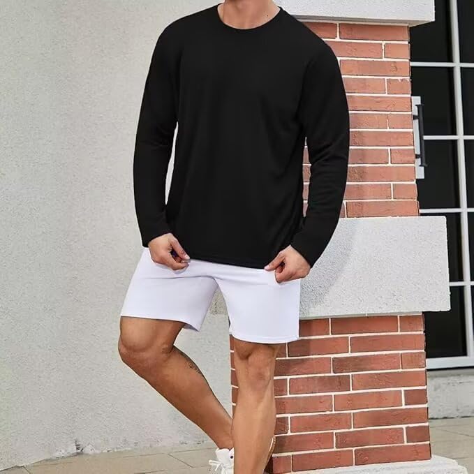 LeeHanTon Men's Sun Shirts Sun Protection Hoodie Shirt UPF 50+ Long Sleeve Work Athletic Shirt with Hooded for Fishing Hiking