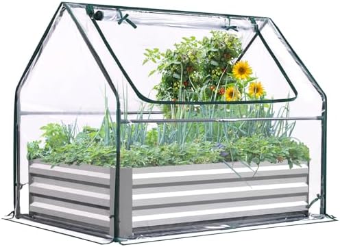 Quictent Raised Garden Bed with Cover 4x2.5x1 FT