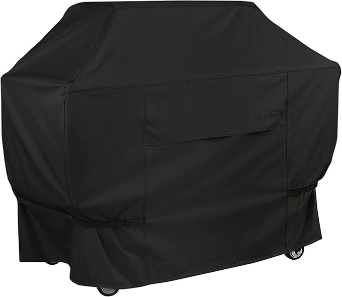 NettyPro Grill Cover Heavy Duty Waterproof 56 inch, Outdoor 2-3 Burners Gas BBQ Cover for Outside Weber, Char-Broil, Brinkmann, Nexgrill Barbecue, Black