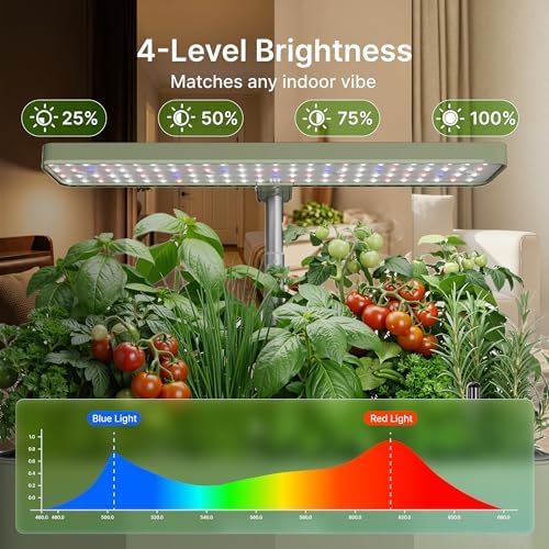 SUNCOZE Hydroponics Growing System, Compact 12 Pods Indoor Garden, Green
