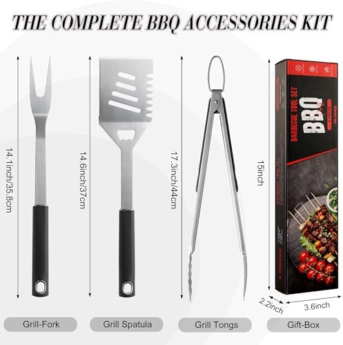 Griddle Accessories Kit - Heavy Duty Grill Tools Set, Grilling Accessories