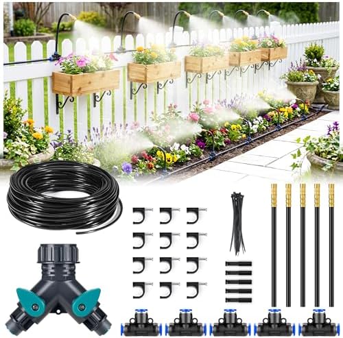 HIRALIY 33FT Garden Watering Kit for Small Gardens