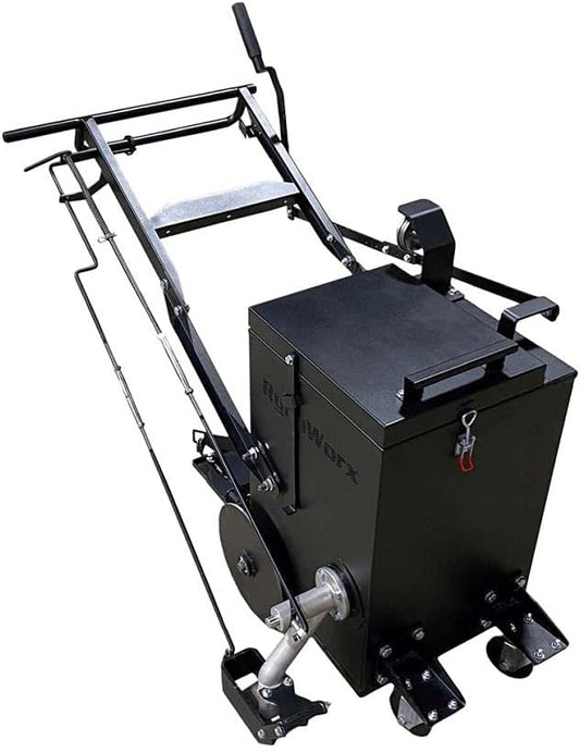 Asphalt Kingdom - RY10 Pro Melter Applicator for Filling Asphalt Cracks - 4-Wheel Designed Safe, Reliable, Efficient Crack Seal Machine - 12.5 Gallon