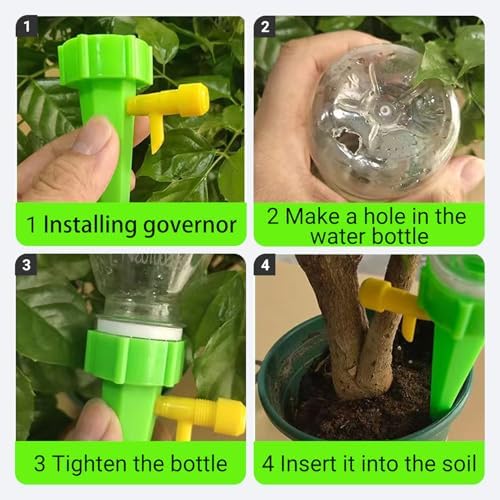20 Pack Self Watering Spikes Adjustable Valve Indoor Outdoor Plants
