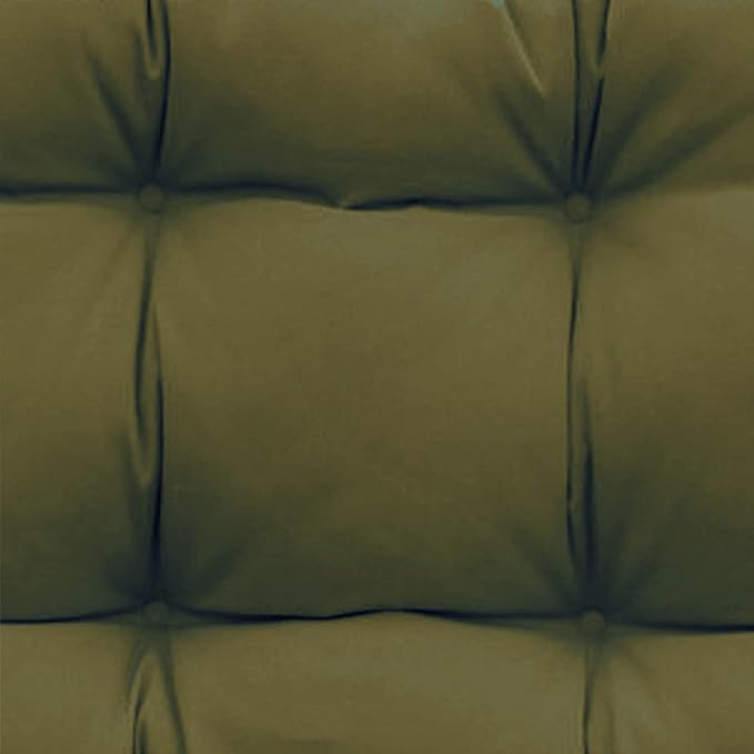 QILLOWAY Indoor/Outdoor Chaise Lounge Cushion,Spring/Summer Seasonal Replacement Cushions. (Sage/Army Green)