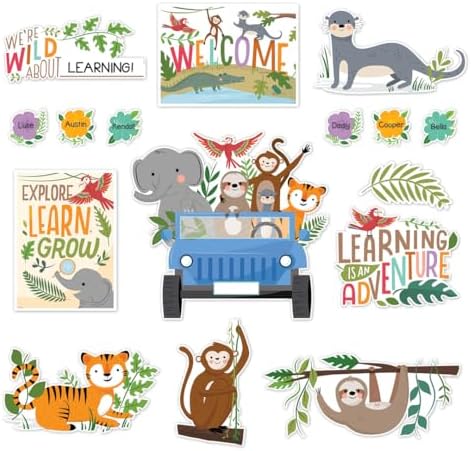 CTP Jungle Friends Bulletin Board Classroom Decorations Top Classroom Decorating Accents (Creative Teaching Press 10917)