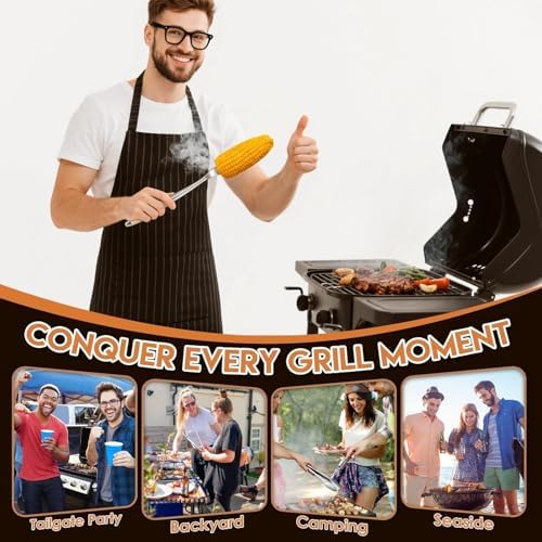 TIVOLI 3PCS Grilling Accessories Set - Heavy Duty BBQ Tool Set