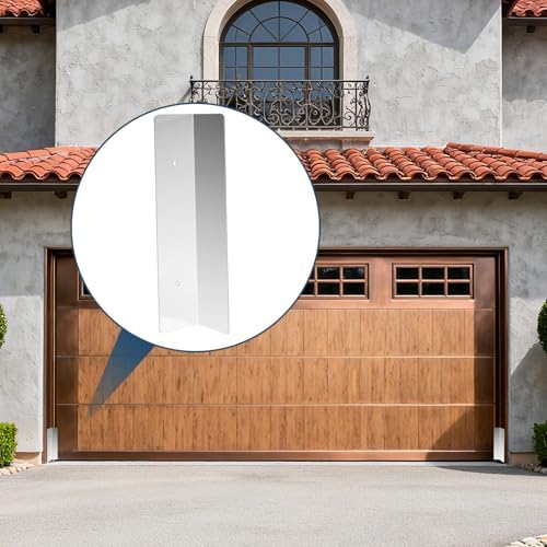 4 Pcs Heavy Duty Stainless Steel Garage Door Rodent and Snake Guard, Permanent Seal Protection Kit, Fits Most Standard Garage Doors
