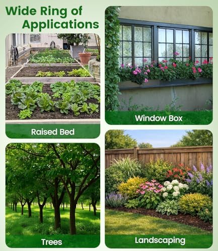 250FT Drip Irrigation Tubing Kit with 1/2 Irrigation tubing, 1/4 inch Dripline, and Irrigation Parts for Garden, Raised Beds, and Greenhouse Watering