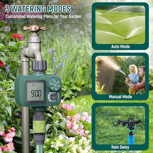 Sprinkler Timer, Programmable Hose Timer with Automatic Watering System