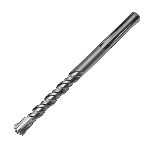 7/8 x 10 inch SDS Max Rotary Hammer Drill Bit, 22x260mm Masonry Drill Bit,Concrete Drill Bit for Masonry, Brick, Stone, Concrete (Length :260mm / 10 inch, 22mm (7/8 in) Diameter)