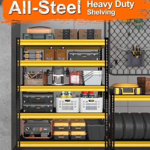 Metal Garage Shelving for Storage - 48" W x 18" D x 78"