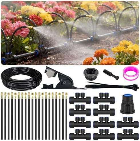 Drip Irrigation System 2 Ports - 360°Adjustable Garden Watering System
