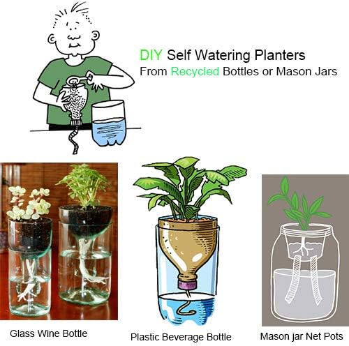 ORIMERC 80 feet 1/6 inch Self Watering Capillary Wick Cord Vacation Plant Sitter DIY Hydroponic Wicking Self-Watering Planter Pot Automatic Water System Device Potted Violet Auto Seedling Waterer Rope