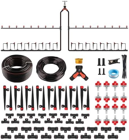 Anleolife 230FT Drip Irrigation System Kit, Complete Garden Watering System