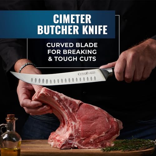 Cutluxe Butcher Knife Set, Brisket, Breaking, Boning & Fillet for Meat