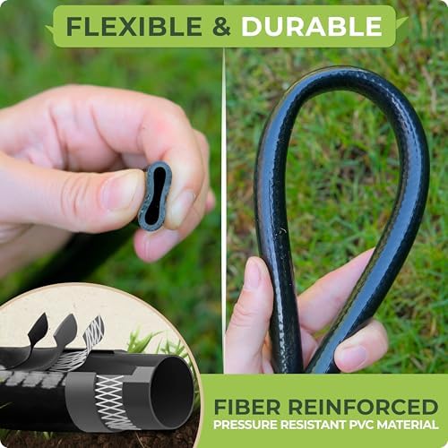 CARPATHEN 1/2" Irrigation Tubing for Drip System Kit, 50 feet + Accessories