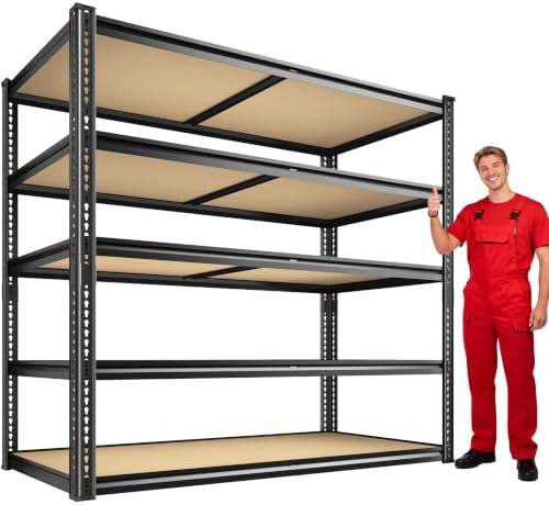 ROOMFAVE 40" W Garage Shelving 2300LBS Storage Shelves,5 Tier