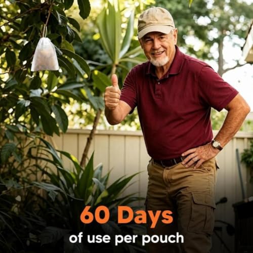 fcesiweg Deer Repellent Outdoor, Rabbit and Deer Repellent for Plants, Rabbit Repellent Outdoor, Bunny Repellent, Deer Away, Keep Deer & Rabbit Out of Yards, 90 Days Protection, 12 Packs