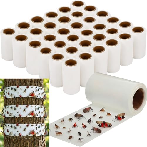 36 Rolls Spotted Lantern Fly Tree Trap, 30 ft Each, Outdoor Ant Trees Wrap