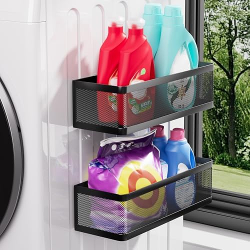 2-Pack Magnetic Shelves Laundry Room Organization