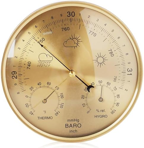 3 in 1 Barometer for Accurate Weather Station, Wall Hanging Weather Station