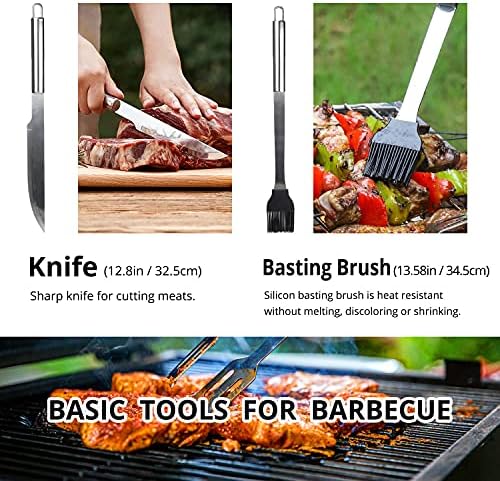 BBQ Utensil Set Stainless Steel Professional Barbecue Accessories