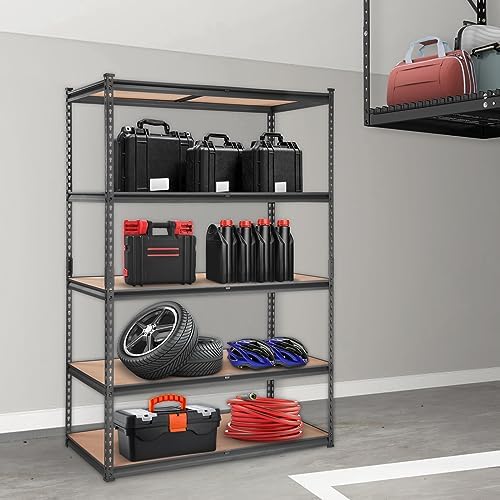 VEVOR Storage Shelves 5-Tier Adjustable 2000 lbs 48"x24"x72" Shelving Unit