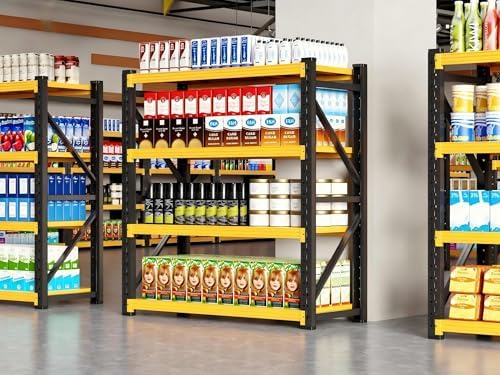 48" W Garage Storage Shelves, 3000LBS Heavy Duty Adjustable Shelving Unit
