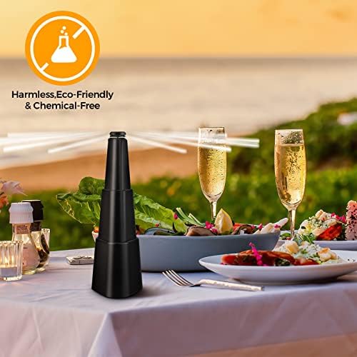 Fly Fans for Tables, Fly Repellent Fan Indoor Outdoor with Holographic Blades, Batteries Powered for Picnic, Party, Restaurant, Kitchen, and BBQ,4 Pack