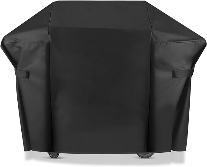 58" Grill Cover for Weber Genesis II, Genesis II LX 300 Series and Genesis 300 Series Gas Grills, Heavy Duty Waterproof UV and Fade Resistant Cover Replace Weber 7130, Outdoor BBQ Cover
