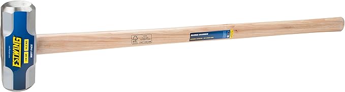 Estwing 14-Pound Soft Face Sledge Hammer - 36-Inch Hickory Handle, Ergonomic Grip, Durable Construction