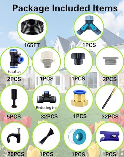 360° Adjustable Drip Irrigation System – Garden Watering Sprinkler System