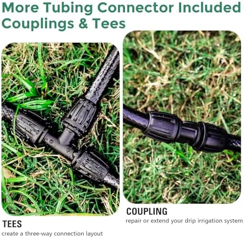 Maotong 40 FT 1/2 inch Drip Irrigation Tubing Main Line Hose Tube for Garden Irrigation System