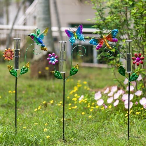 3 Pcs Rain Gauge Outdoor, 6 Inch Tube Rain Gauges