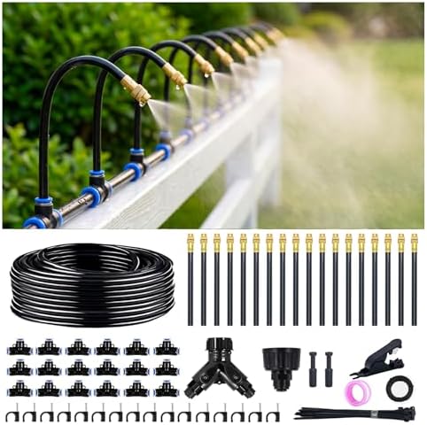 Thiswing 100FT 360° Adjustable Irrigation System for Garden