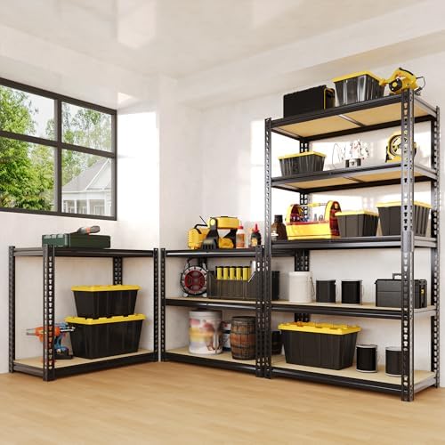 2500 Lbs Heavy Duty Garage Storage Shelves, 48" L x 24" W x 72" H
