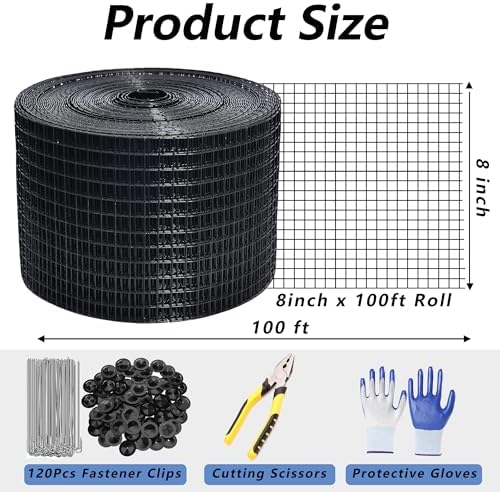 Critter Guard for Solar Panels, 8 in x 100 ft Solar Panel Bird Guard Mesh