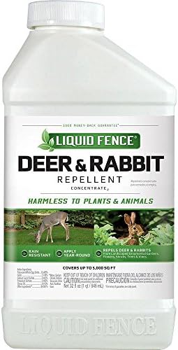 Liquid Fence Deer And Rabbit Repellent Concentrate 40 Ounces, Apply Year-Round, 6 Pack